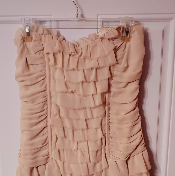 Arden B. Ruffled Mini Dress in Blush - Picture 1 of 5